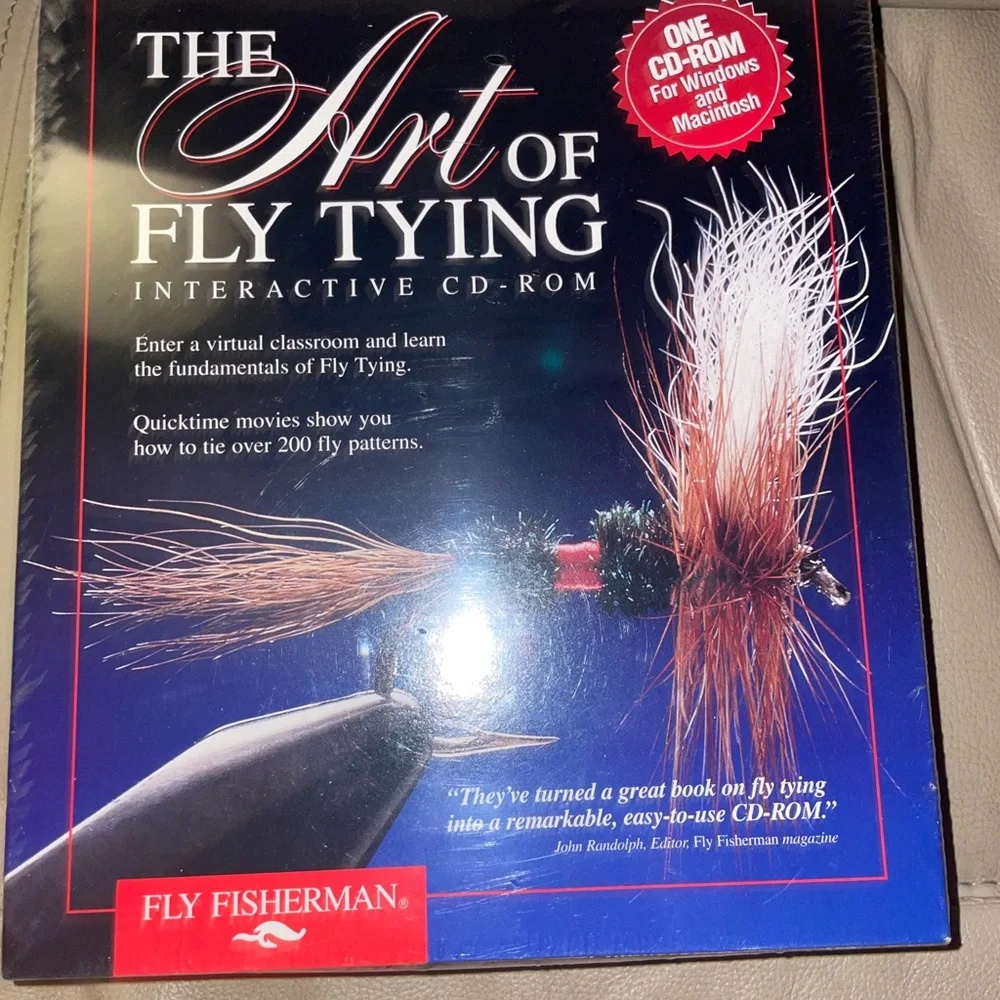 The Art of Fly Tying Interactive CD-ROM New Sealed PC Computer Vintage Rare Fun